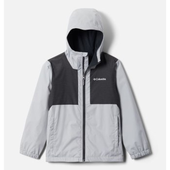 Columbia Jakne Za Dječake - Rainy Trails Fleece Lined Sive Crne | MPWF-42316